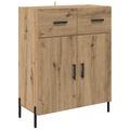 vidaXL Servírovacia skriňa Remeselný dub 69,5 x 34 x 90 cm