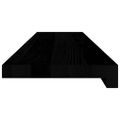 vidaXL Okenný parapet 2 ks hnedočierná 90x20x2 cm dubový masív