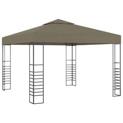 vidaXL Záhradný stan 3x3 m, sivohnedý 180 g/m²