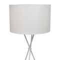 Stojaca lampa s vysokým stojanom, biela