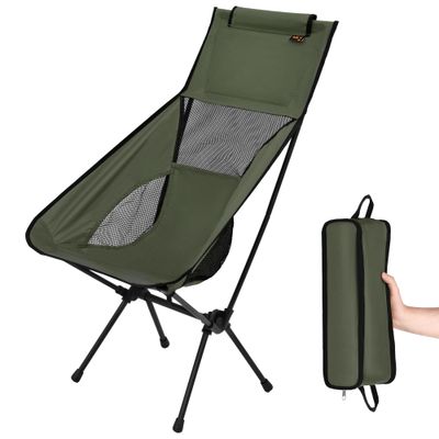Ultraľahké skladacie kreslo NILS Camp NC3321 khaki