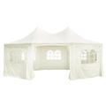 vidaXL | Záhradný stan | Krémová 6 x 4.5 x 3 m látka