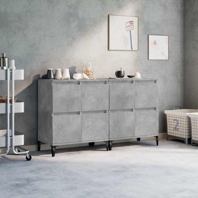 vidaXL Komody 2 ks betónovo sivé 60x35x70 cm kompozitné drevo