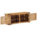 vidaXL Skriňa na topánky 110 x 38 x 45 cm Masívne mango drevo Hnedá