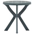 vidaXL Bistro stolík zelený priemer 70 cm plast