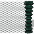 vidaXL Drôtené pletivo, oceľ 1,5x25 m, zelené