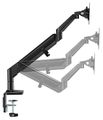 Neomounts DS70-810BL1/Držák displeje/na stůl/17-32"/svorka/VESA 100X100/nosn. 9kg/plyn. píst/ultra tenký/1 disp/černý Držák, VESA, stolní, pro plochý monitor, úhloprícka 17"-32", náklon, otácení, rotace, nosnost 7kg, cerný