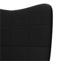 vidaXL kreslo Čierna 62 x 67 x 95,5 cm Sherpa látka
