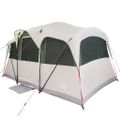 vidaXL Rodinný stan Biela a zelená 435 x 255 x 216 cm Polyester a oceľ