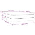 vidaXL Boxspring posteľ s matracom zelená 140x190 cm látka