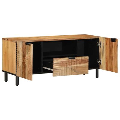 vidaXL TV skrinka Hnedá 105 x 33,5 x 46 cm Masívne mango drevo