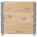 vidaXL Paletové ohrádky 3 ks 80x60 cm borovicový masív