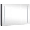 vidaXL LED kúpeľňová zrkadlová skrinka 89x14x62 cm