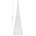 vidaXL Akrylové dekoratívne pyramídové LED svetlo teplé biele 90 cm