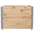vidaXL Paletové ohrádky 3 ks 120x80 cm borovicový masív