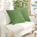vidaXL Vankúše na pohovku 2 pcs Svetlo zelená 80 x 80 cm