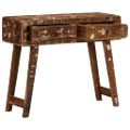 VidaXL Konzolový stolík 90x32x75 cm Rekultivované masívne drevo