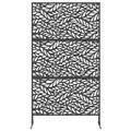 vidaXL Záves na zabezpečenie súkromia 100 x 50 x 180 cm Oceľ Čierna