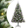 vidaXL Umelý vianočný stromček s umelým snehom 300 LED Teplá biela