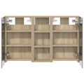 vidaXL Set kabinetov do kúpeľne 3 ks 80 x 10,5 x 50 cm