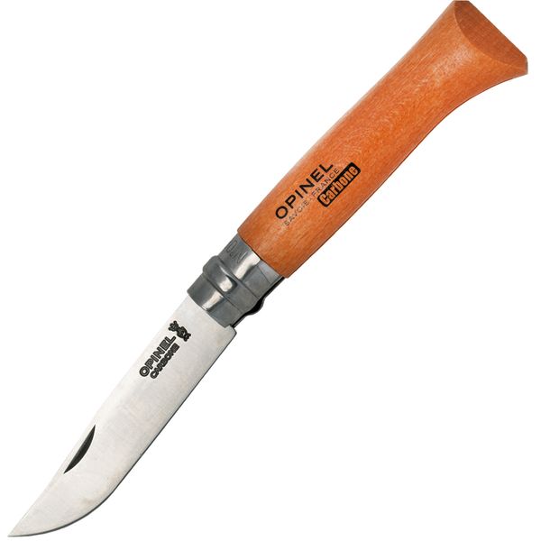 Opinel 113080 VRI N °08 Carbon vreckový nôž 8,5 cm, bukové drevo
