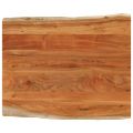 vidaXL Stolová doska 100x80x2,5 cm obdĺžnik akáciový masív živá hrana