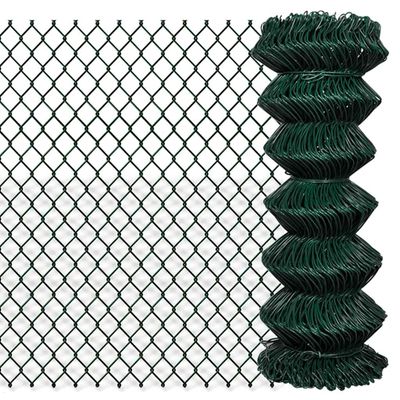 vidaXL Drôtené pletivo, oceľ 1x25 m, zelené
