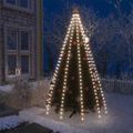 vidaXL Svetelná sieť na vianočný stromček 250 LED, studená biela 250cm