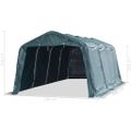 vidaXL Odnímateľný prístrešok pre dobytok PVC 550 g/m², 3,3x6,4 m, zelený