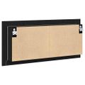 vidaXL Zrkadlový kabinet s LED Čierny dub 100 x 12 x 45 cm