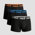 Pánske boxerky FIT Trunks 3Pack Black - GymBeam, veľkosť XL, 100% Polyethylene