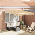 vidaXL Sklopná markíza Viacfarebný 350 x 250 cm Polyester