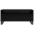 vidaXL TV skrinka so zásuvkou Čierny dub 100 x 34,5 x 44,5 cm