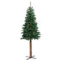 vidaXL Úzky vianočný stromček Zelená 150 cm