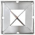 vidaXL Kotviace hroty 12 ks, strieborné 9x9x90 cm, pozinkovaná oceľ