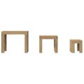 vidaXL Zasúvacie konferenčné stolíky 3 ks dub artisan kompozitné drevo