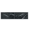 vidaXL Konzolový stolík čierny 140x35x75,5 cm tvrdené sklo