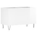 vidaXL Skrinka na platne lesklá biela 74,5x38x48 cm kompozitné drevo