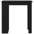 vidaXL Barový stôl 102 x 50 x 103,5 cm Kompozitné drevo Čierny dub
