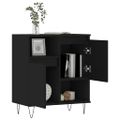 vidaXL Komoda čierna 60x35x70 cm spracované drevo