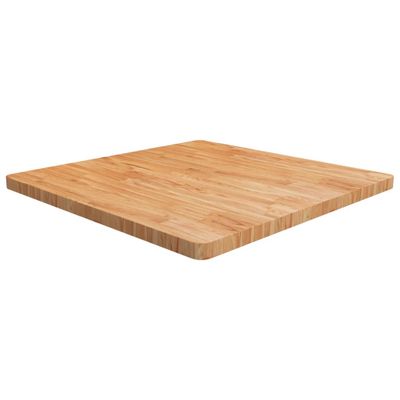 vidaXL Štvorcová stolová doska bledohnedá 90x90x4 cm lakovaný dub