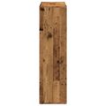 vidaXL Rozdeľovacia knižnica staré drevo 102x29x103,5 cm kompoz.drevo