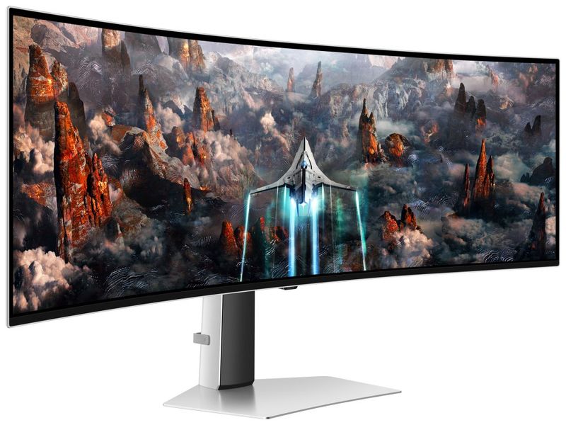 Samsung/LS49CG934SUXEN/49"/OLED/5120x1440/240Hz/0,03ms/Silver/3R OLED monitor, herní, prohnutý, 49", 5120×1440, 32:9, 240Hz, 0,03ms, 250cd/m2, DisplayPort, HDMI, USB, energ. tr. G, stríbrný