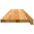 vidaXL Okenný parapet 2 ks svetlohnedá 110x30x2 cm dubový masív