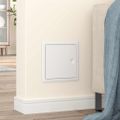 vidaXL Access Panel 2 ks Biela 23 x 23 x 3 cm Oceľ