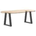 vidaXL Nohy konferenčného stolíka v tvare V, 2 ks, antracitové, 38 x (42-43,3) cm, oceľ