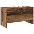 vidaXL Skrinka na gramofónové platne Staré drevo 78,5 x 35 x 45 cm