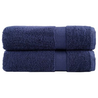vidaXL Prémiové sprchové utierky SOLUND 2 ks námornícka modrá 70x140 cm 600 g/m²