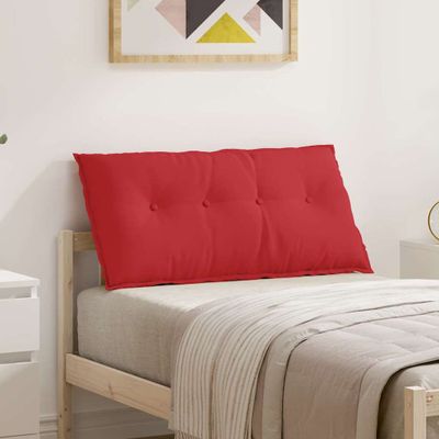 vidaXL Poduška na chrbát Červená 100 x 19 x 50 cm látka