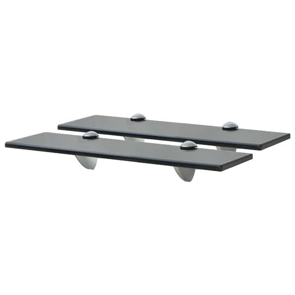 vidaXL Nástenná polička 2 ks sklo 40x20 cm 8 mm